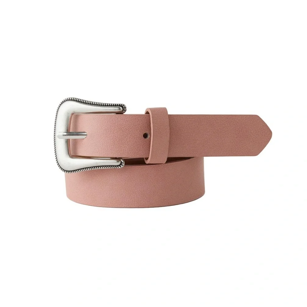 Zara Pink Belt with Silver Buckle